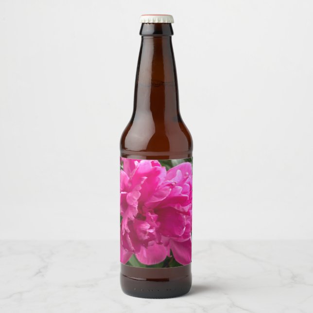 Rótulo Para Garrafa De Cerveja Peony (Frente)