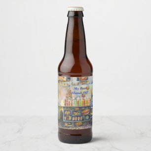 Rótulo Para Garrafa De Cerveja Perigosamente Perto De Diversão