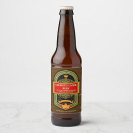 Rótulo Para Garrafa De Cerveja Personalizar Rótulo de Cerveja Caseira Detalhado