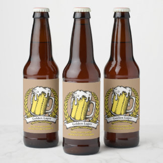 Rótulo Para Garrafa De Cerveja Personalizar Rótulo de Cerveja Esboço Vintage Prof