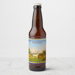 Rótulo Para Garrafa De Cerveja Personalizar White Stag Home Crafted Golden Ale