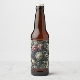Rótulo Para Garrafa De Cerveja Petais da decadência - Barroco Gótico