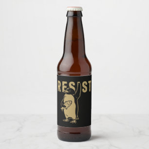 Rótulo Para Garrafa De Cerveja Pinguim Resiste Pinguins Protestam Contra Tarifas