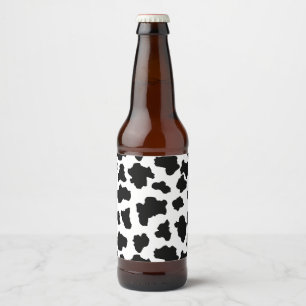 Rótulo Para Garrafa De Cerveja Pontos manchados do animal de Holstein do Dutch da
