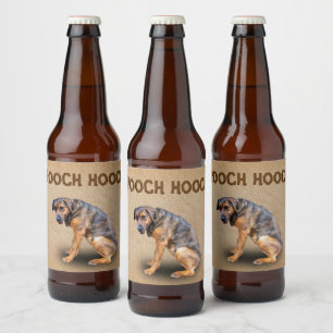 RÓTULO PARA GARRAFA DE CERVEJA POOCH HOOCH