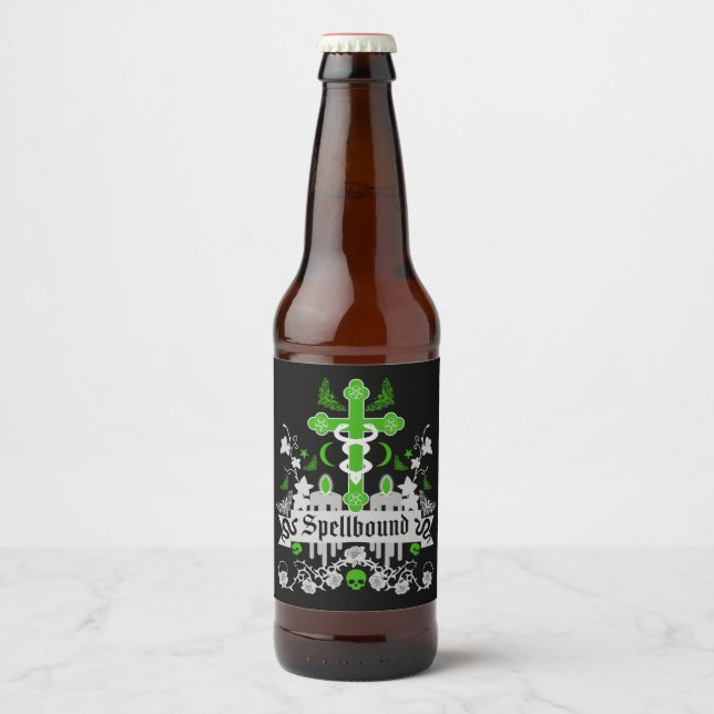 Rótulo Para Garrafa De Cerveja Posto Gótico Acessórios de Moda Punk (Frente)