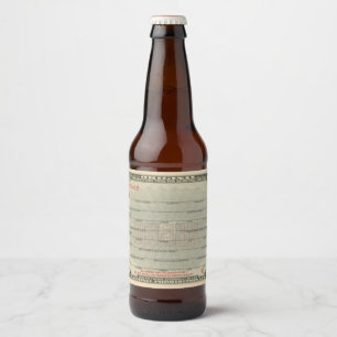 Rótulo Para Garrafa De Cerveja Prescrição para um medicamento. Proibição.