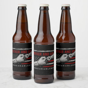 Rótulo Para Garrafa De Cerveja Presente do Dia dos Pais Pai e Filho Laço Indestru