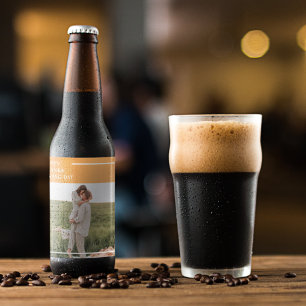 Rótulo Para Garrafa De Cerveja Presente para o Dia de Ação de Graças da Famíl