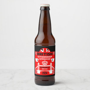 Rótulo Para Garrafa De Cerveja Presentes de Cidadania Britânica