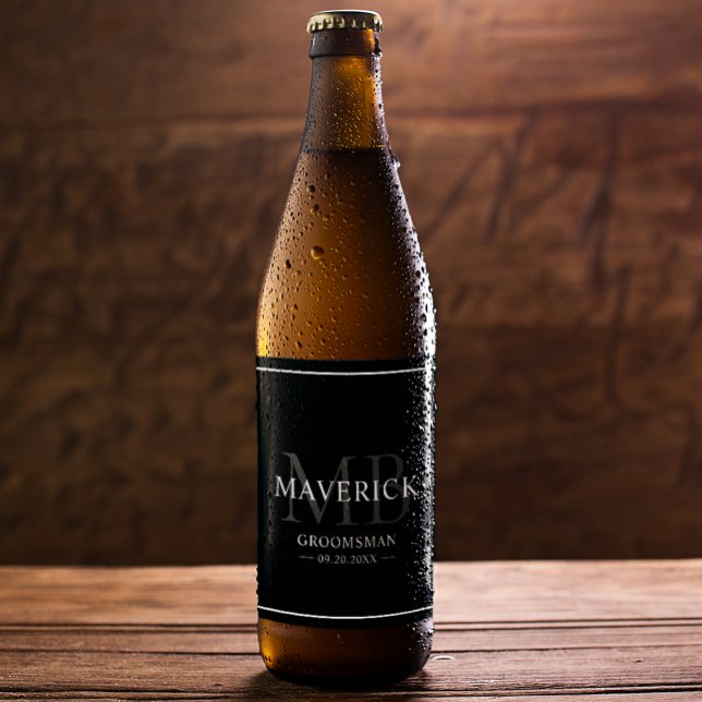 Rótulo Para Garrafa De Cerveja Presentes para Padrinhos - Lembranças de Casamento (Criador carregado)