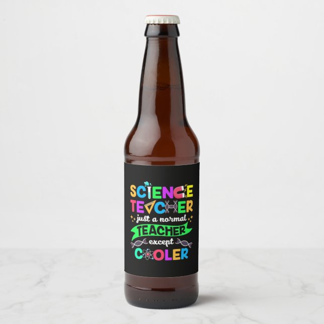 Rótulo Para Garrafa De Cerveja Professor de Ciência Legal (Frente)
