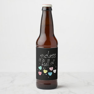Rótulo Para Garrafa De Cerveja Professora Minha Classe É Cheio De Divertimento