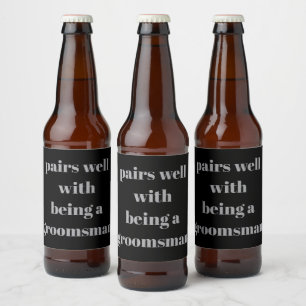 Rótulo Para Garrafa De Cerveja Proposta de Padrinho Você Será Meu Padrinho Melhor