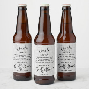 Rótulo Para Garrafa De Cerveja Proposta Moderna do Marble Goddad