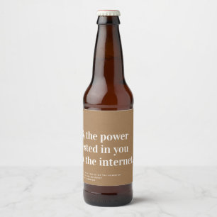 Rótulo Para Garrafa De Cerveja Proposta oficial engraçada Kraft