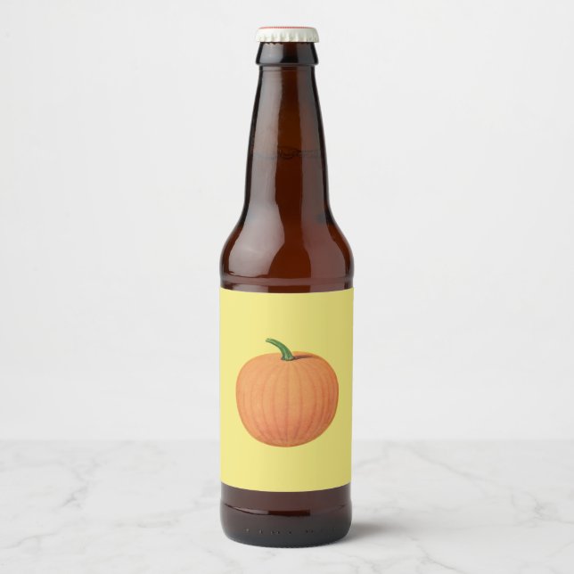 Rótulo Para Garrafa De Cerveja Pumpkin Antigo (Frente)
