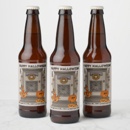 Rótulo Para Garrafa De Cerveja Pumpkin Patch