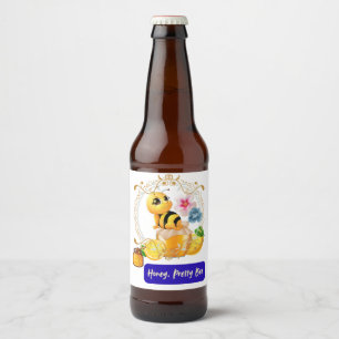 Rótulo Para Garrafa De Cerveja Querida, Bonito Abelha