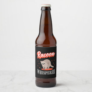 Rótulo Para Garrafa De Cerveja Raccoon Lover Raccoon Whisperer
