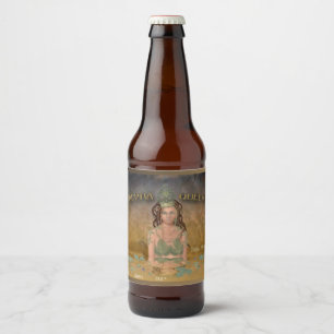 Rótulo Para Garrafa De Cerveja Rainha alfa (nome e estilo)