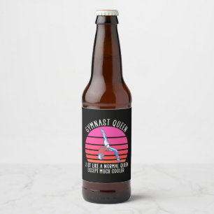 Rótulo Para Garrafa De Cerveja Rainha Gymnast