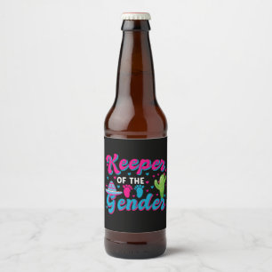 Rótulo Para Garrafa De Cerveja Revelação de Gênero Mexicano Churrasco de Bebê Cin