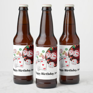 Rótulo Para Garrafa De Cerveja RÓTULO da garrafa de água - casino