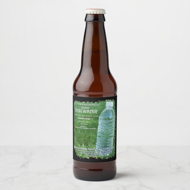 Rótulo Para Garrafa De Cerveja rótulo da garrafa de água paródia sátira (Frente)