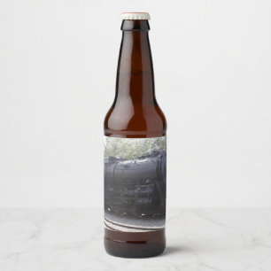 Rótulo Para Garrafa De Cerveja Rótulo da garrafa do comboio com motor a vapor