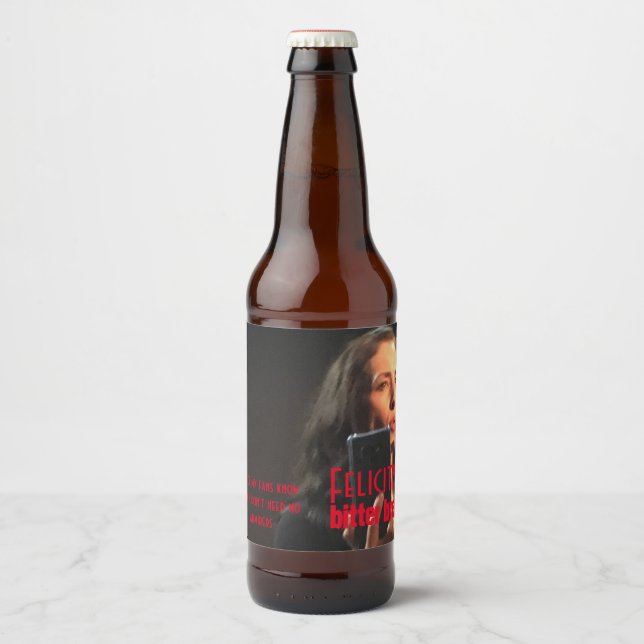 Rótulo Para Garrafa De Cerveja Rótulo de Brew da Felicity (Frente)