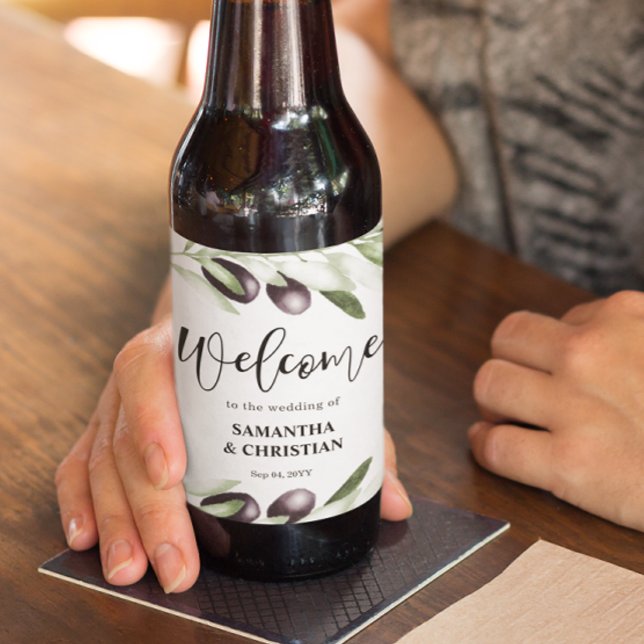 Rótulo Para Garrafa De Cerveja Rótulo de Cerveja de Casamento de Branch (Criador carregado)
