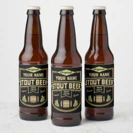 Rótulo Para Garrafa De Cerveja Rótulo de Cerveja Escura Personalizado para Cervej