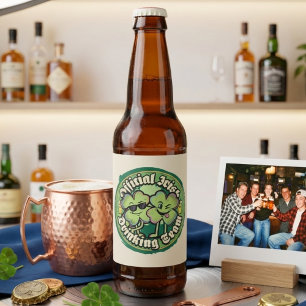 Rótulo Para Garrafa De Cerveja Rótulo de Cerveja Oficial da Equipe Irlandesa de B