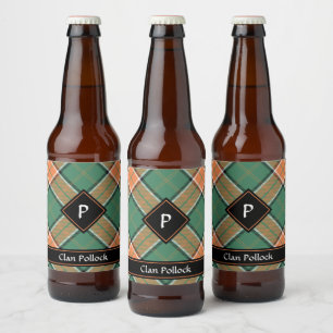 Rótulo Para Garrafa De Cerveja Rótulo de Frasco de Cerveja de Tartan Pollock
