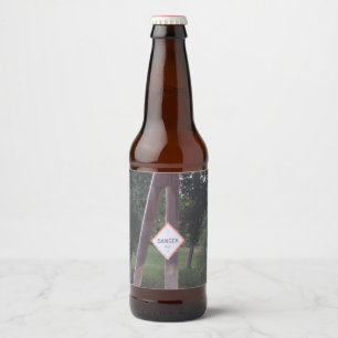 Rótulo Para Garrafa De Cerveja Rótulo de Frasco de Sinalização de Perigo