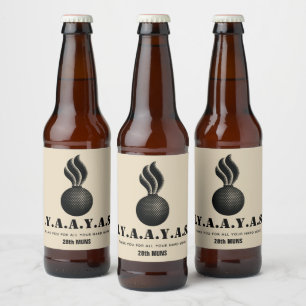 Rótulo Para Garrafa De Cerveja Rótulo de Frasco Personalizado de Ammo IYAYAS