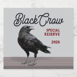 Rótulo Para Garrafa De Cerveja Rótulo de Garrafa da Marca Black Crow