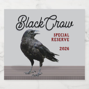 Rótulo Para Garrafa De Cerveja Rótulo de Garrafa da Marca Black Crow