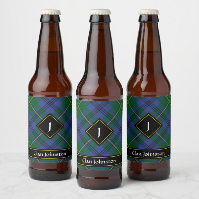 Rótulo Para Garrafa De Cerveja Rótulo do Frasco de Cerveja Clan Johnston Tartan (Garrafas)