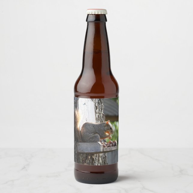 Rótulo Para Garrafa De Cerveja Rótulo do Frasco de Esquilo (Frente)