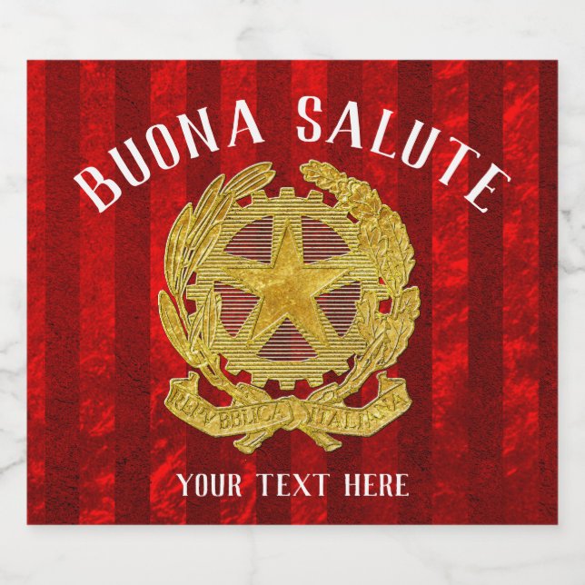 Rótulo Para Garrafa De Cerveja Rótulo italiano da cerveja (Rótulo Único)