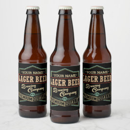 Rótulo Para Garrafa De Cerveja Rótulo Personalizado da Companhia de Cerveja Lager