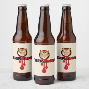 Rótulo Para Garrafa De Cerveja Sangue de Tigre