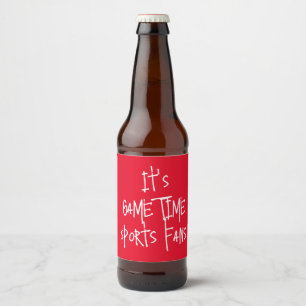 Rótulo Para Garrafa De Cerveja São os fãs do Game ITme Sports