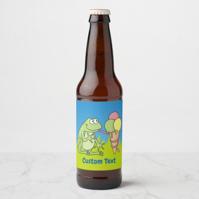 Rótulo Para Garrafa De Cerveja Sapo com Icecream (Frente)