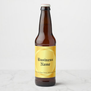 Rótulo Para Garrafa De Cerveja Script Dourado de caligrafia de Faux Elegante Pers