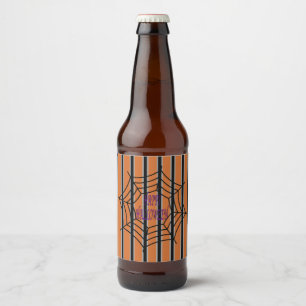 Rótulo Para Garrafa De Cerveja Semanas de Aranha do Halloween, divertido e Rico
