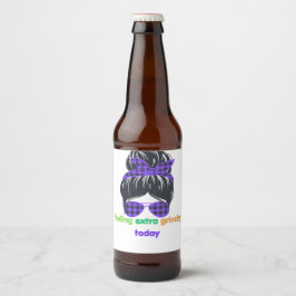 Rótulo Para Garrafa De Cerveja Sentindo-me especialmente rabugento hoje