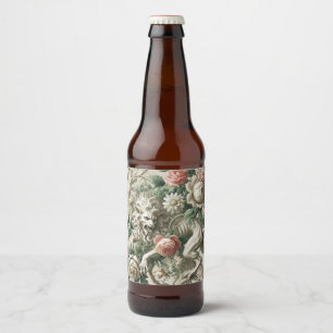 Rótulo Para Garrafa De Cerveja Sentinela ligada ao sangue - Design oral gótico